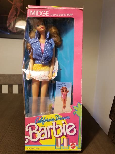 Vintage Mattel Barbie California Dream Midge 1987 No 4442 EBay