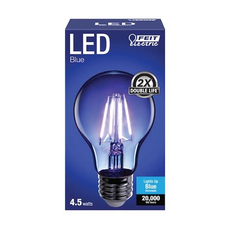 Feit Electric A19 Blue Medium Base E 26 Dimmable Led Light Bulb In