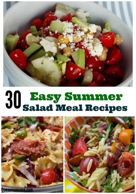 Conservamom 30 Easy Summer Salad Meal Recipes Conservamom