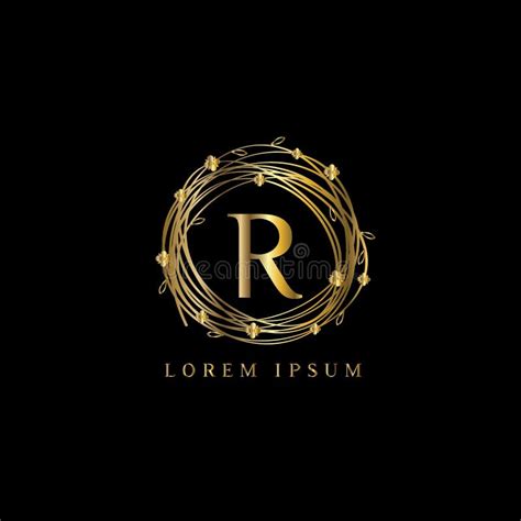 Luxury Logo Letter R Vector Logo Template Sign Symbol Icon Vector