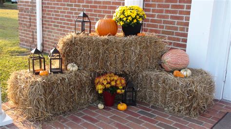 My Friend Jamies Decoration Outside Of The Church For Her Fall Wedding
