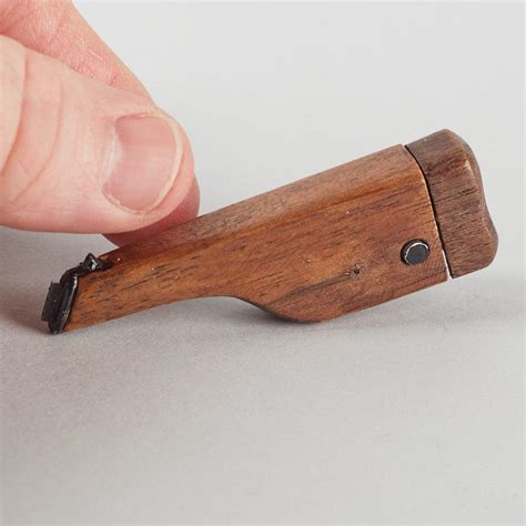 Miniature Mauser Broomhandle Shoulder Stock Holster Vintage Doll