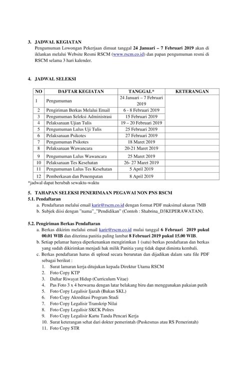 Seleksi Non PNS RSUP Nasional Dr. Cipto Mangunkusumo Tingkat D3, S1, S2