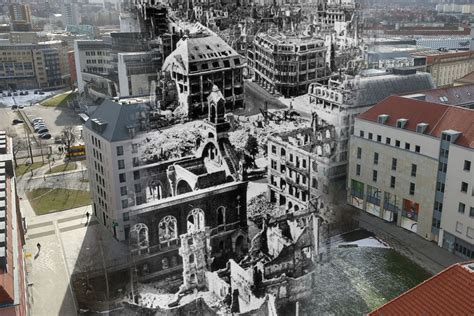 Glass stereo slides of germany, taken with the richard verascope stereo camera. Dresden after the bombings of 1945 and in 2015 - Mirror Online