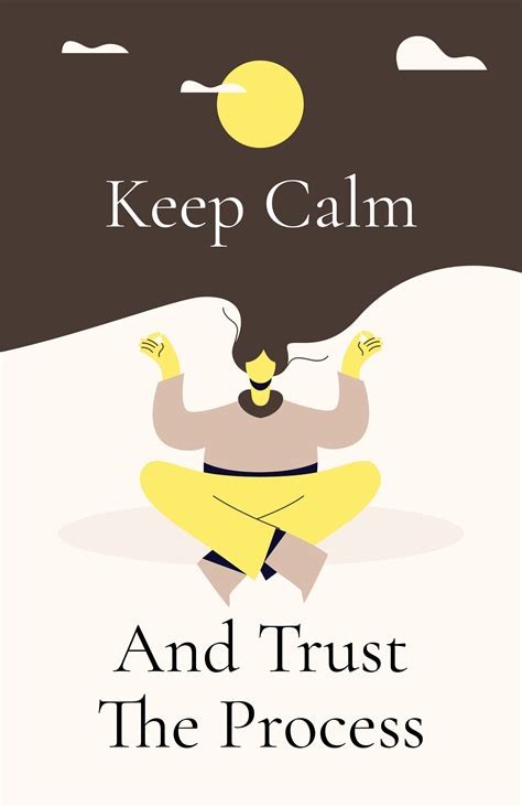 Keep Calm Motivational Poster Template In Illustrator Psd  Png