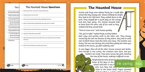 The Haunted House Differentiated Reading Comprehension Activity