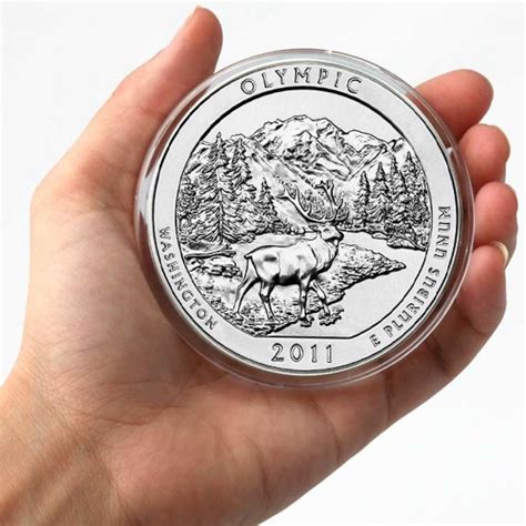 America The Beautiful Silver Coin Olympic National Park Washington