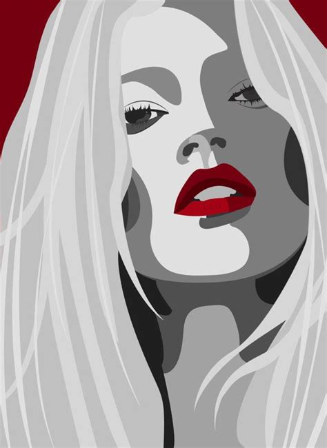 Vector Portrait On Behance Живопись