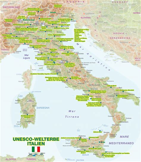 Freytag & berndt autokarten sind für viele länder und regionen weltweit. Karte von UNESCO Welterbe Italien | Welterbe, Italien ...