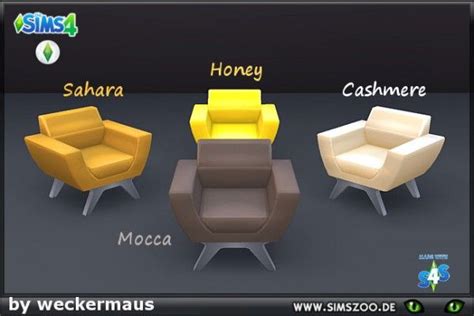 Blackys Sims 4 Zoo Autumn Trend Redstone Armchair By Weckermaus Sims