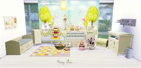 My Sims 4 Blog Ts2 Cassandre Nursery And Bedroom Set Conversion By Mony
