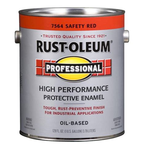 Rust Oleum Professional Gloss Safety Red Interiorexterior Oil Based