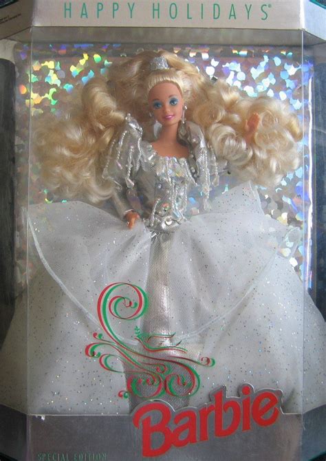 Barbie 1429 1992 Happy Holidays Doll Holiday Barbie Dolls Happy