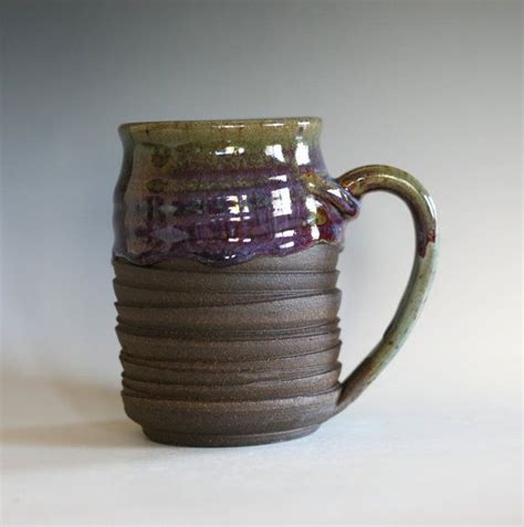 Coffee Mug Pottery 16 Oz Unique Coffee Mug Ceramic Cup Handthrown