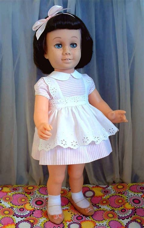 Talking Vintage Chatty Cathy Doll Original Peppermint Pink Dress