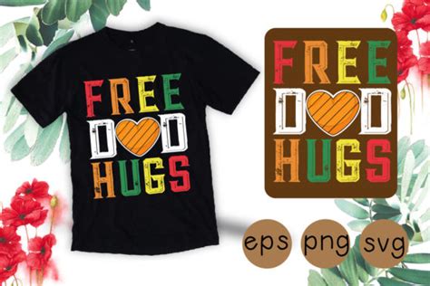 Free Dad Hugs T Shirt Svg File Graphic By Shahadatarman Creative