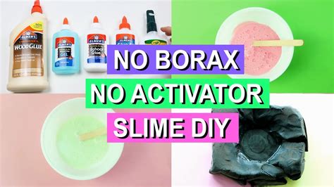 Slime Without Activator No Borax Slime Diy Youtube