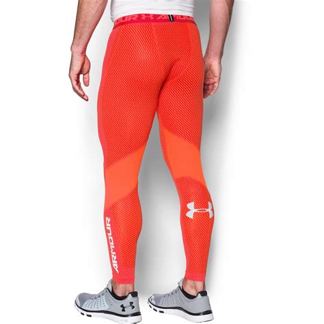Under Armour Mens Ua Coolswitch Compression Leggings In Orange For Men Lyst