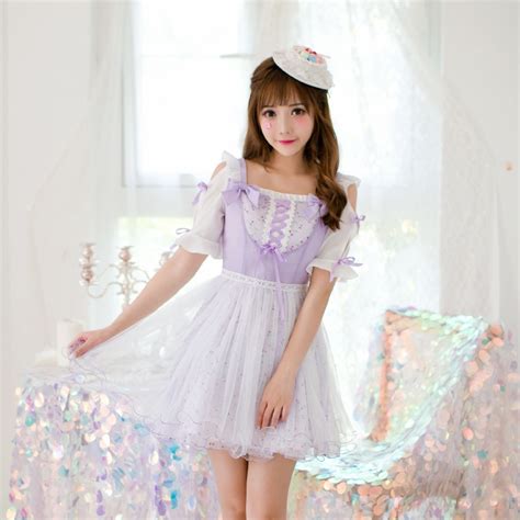 Princess Sweet Lolita Candy Rain Dress Strapless Chiffon Dressshort