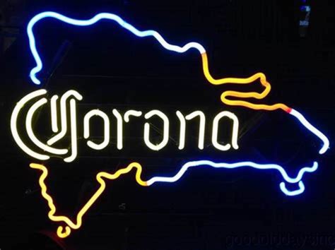 New Map Of Dominican Republic Corona Neon Sign Beer Bar Pub T Light