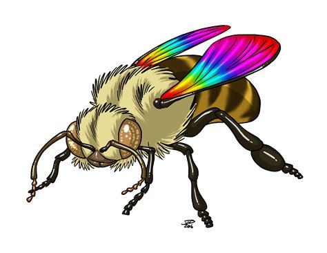 Rainbow Bee By Prodigyduck On Deviantart