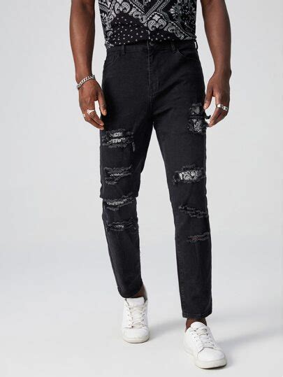 Search Men Black Jeans Shein Usa