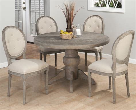 Find great deals on ebay for round table and chairs. Jofran Burnt Grey Oval Tufted Back Side Chair w/ Linen ...