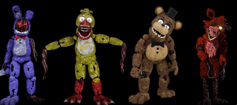 Blenderfnaf Furry Withered Models By Syndikitproductions On Deviantart