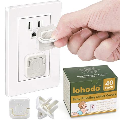 Outlet Plug Covers Baby Proofing Electric Protector Caps 3 Prong Plug