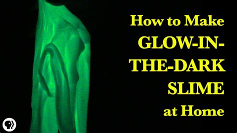 How To Make Glow In The Dark Slime Youtube