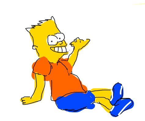 Bart In A Hammock Drawception