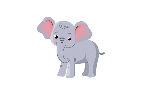 Cute Animal Elephant Illustration Vector Graphic By 1riaspengantin