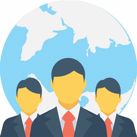 Businessmen Global Service Globe International Multinational Icon