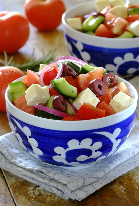 Classic Greek Salad A Fresh Crisp And Colourful Salad Thats
