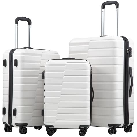Coolife Luggage Expandable Suitcase Set Pc Abs Tsa Lock Spinner Carry