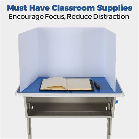 Storage Standard Student Desk Dividers Classroom Privacy Shield Deskto