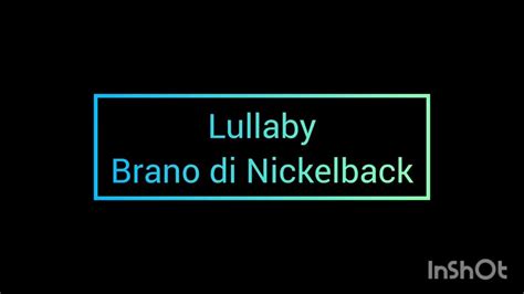 lullaby nickelback lyrics youtube