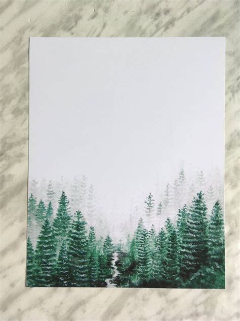 Forest Print Nature Print Forest Art Nature Art Minimal Etsy Forest