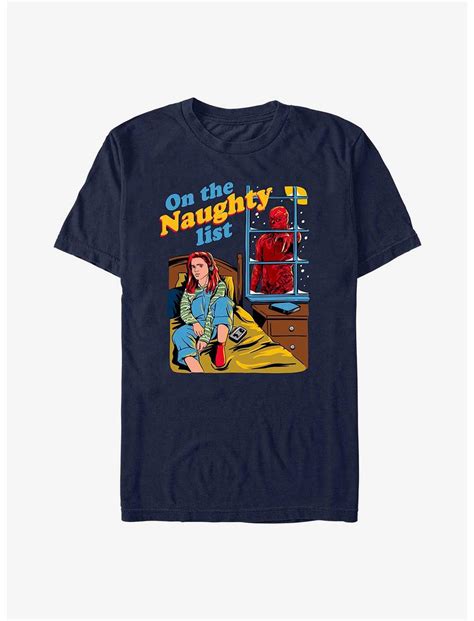 Stranger Things Max On The Naughty List T Shirt Blue Hot Topic