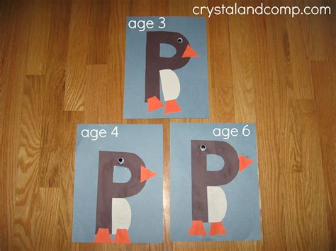 P Is For Penguin Craft Letter P Crafts Preschool Activities