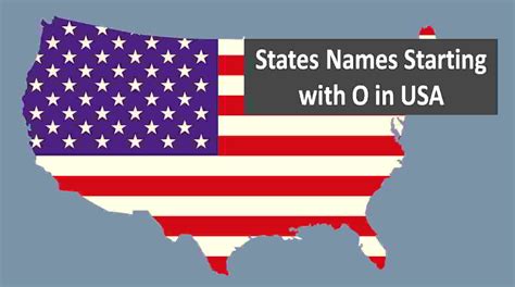 States Starting With O Letter In The Usa 3 States That Start With O