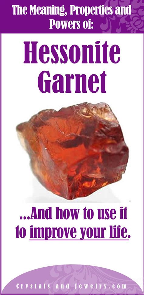 Hessonite Garnet Meanings Properties And Powers Hessonite Garnet
