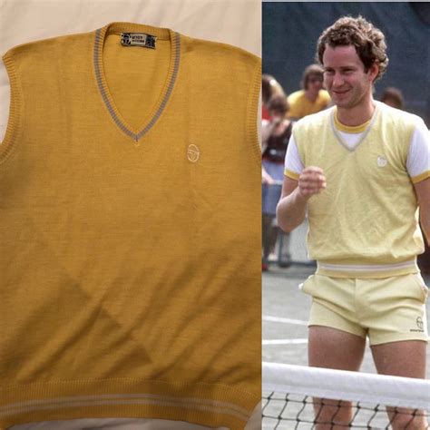 John Mcenroe Sergio Tacchini Vest Made In Italy 1980 Olahraga