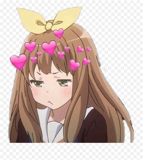 Animegirl Girl Cute Anime Hearts Pout Anime Girl Snapchat Filter