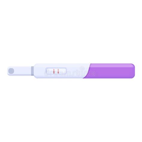 Box Pregnant Test Icon Cartoon Vector Positive Pregnancy Stock Vector Illustration Of