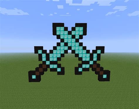 Crossed Diamond Swords Minecraft Project