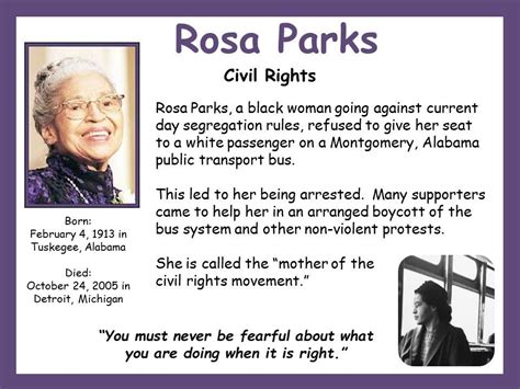 Why Is Rosa Parks Influential