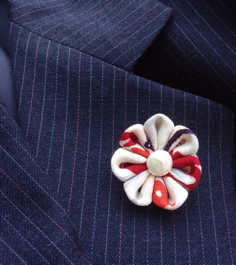 Mens Lapel Pin Flower Lapel Pin Custom Lapel Pins Men Kanzashi