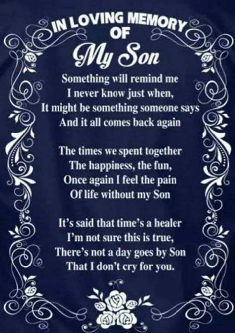 Poem For My Deceased Son On His Birthday Get More Anythinks