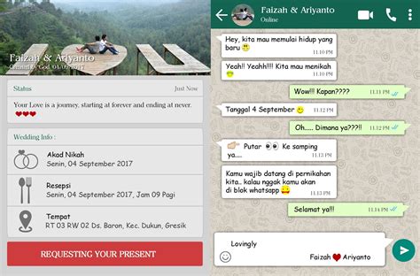 Contoh Undangan Pernikahan Via Whatsapp Tulisan